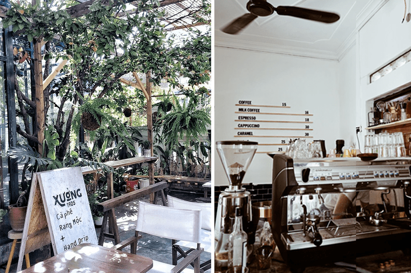 Xưởng 1925 Roastery: Quán cafe xanh mát triệu góc sống ảo ở Nha Trang