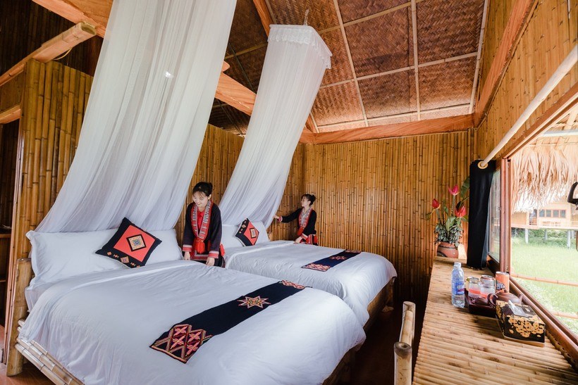 Hoang Su Phi Lodge: Khu nghỉ view cánh đồng lúa đẹp miên man